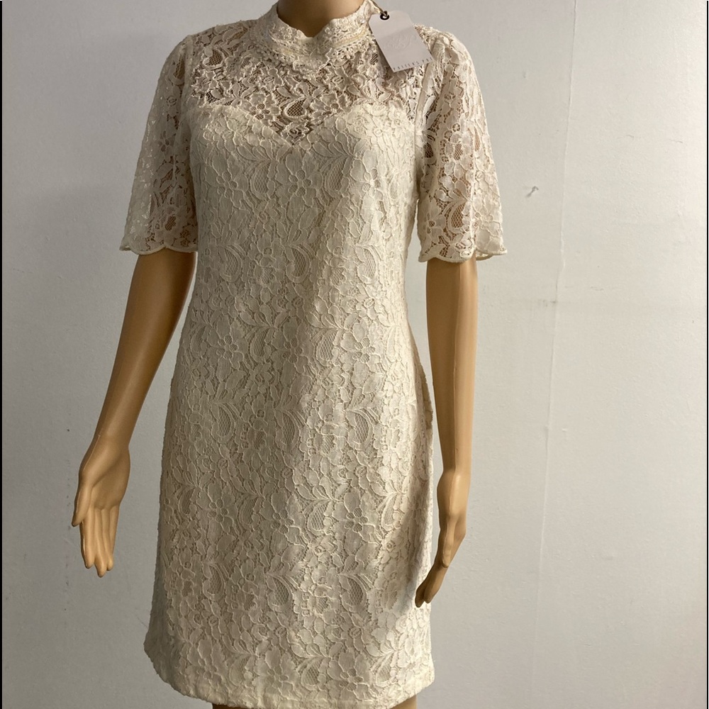 $19 MEMORIAL DAY BLOWOUT Potter’s Pot cream lace dress new with tag